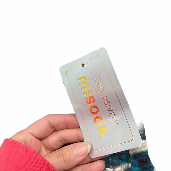 NWT Exclusively Misook Animal Print Full Zip Jacket Women’s Size Large Colorful - Picture 5 of 9